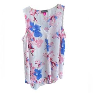 Vince Camuto floral sleeveless top